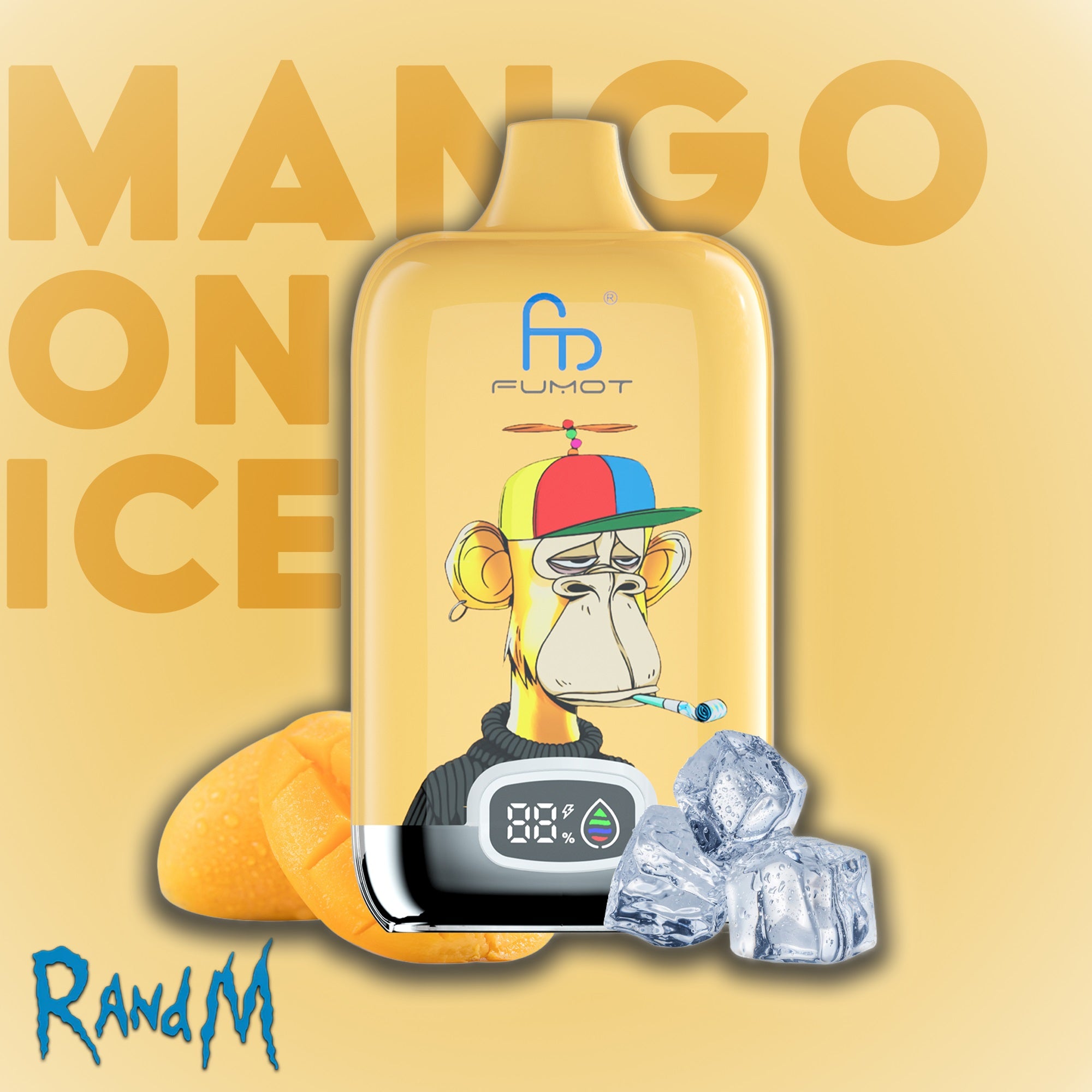 RandM Tornado 12000 Vape - Mango on Ice – RandM Tornado Vapes ...