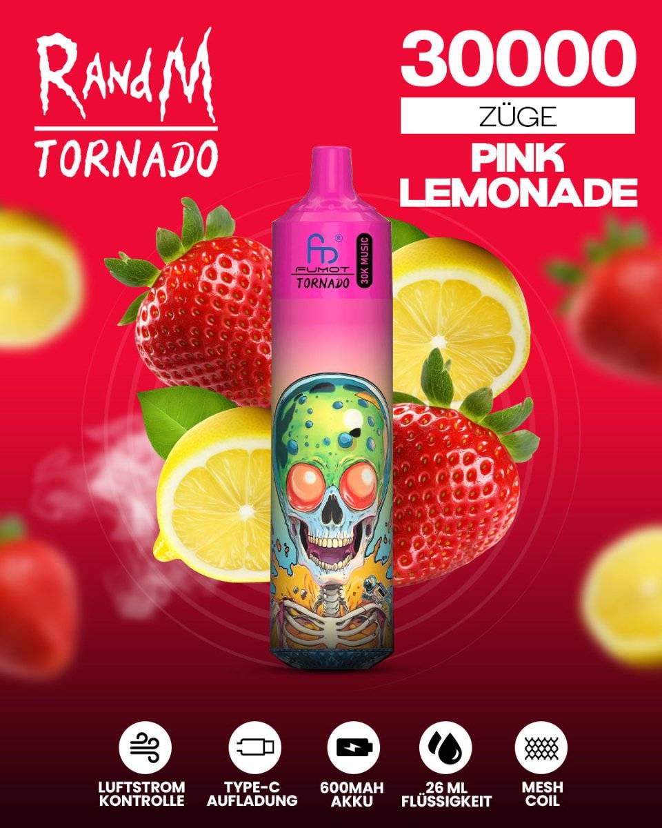 RandM Tornado 30000 - Pink Lemonade - randmevape.de