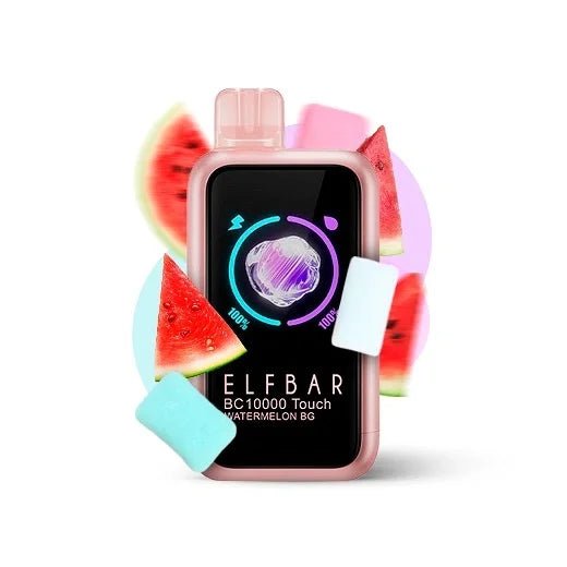 Elf Bar BC10000 Einweg Vape – Watermelon Bubblegum – Wassermelone Kaugummi Geschmack – 10.000 Züge – Touchscreen