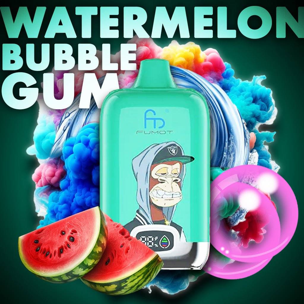 RandM Tornado 12000 - Watermelon Bubblegum Einweg-Vape mit 12.000 Zügen und süß-fruchtigem Wassermelonen-Kaugummi-Geschmack.