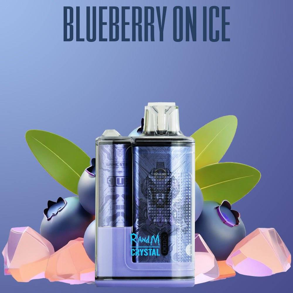 RandM Fumot Vape 12000 Blueberry on Ice – Einweg E-Zigarette mit 12000 Zügen, LED-Display und fruchtig-kühlem Blaubeergeschmack