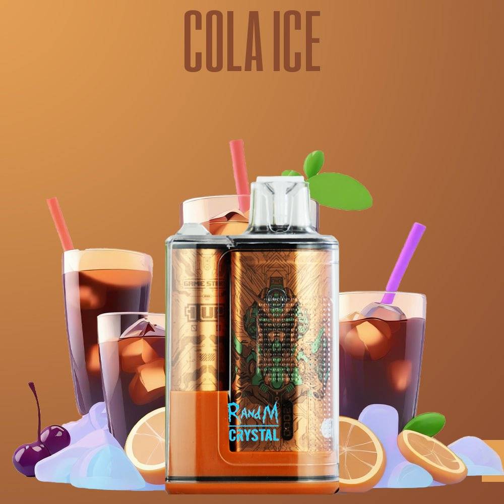 RandM Fumot Vape 12000 Cola Ice – Einweg E-Zigarette mit 12000 Zügen, LED-Display und erfrischendem Cola-Geschmack mit Menthol-Kick