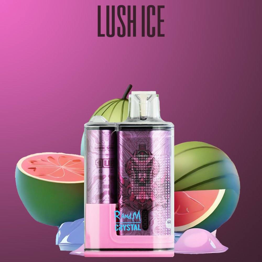 RandM Fumot Vape 12000 Lush Ice – Einweg E-Zigarette mit 12000 Zügen, LED-Display und fruchtigem Geschmack