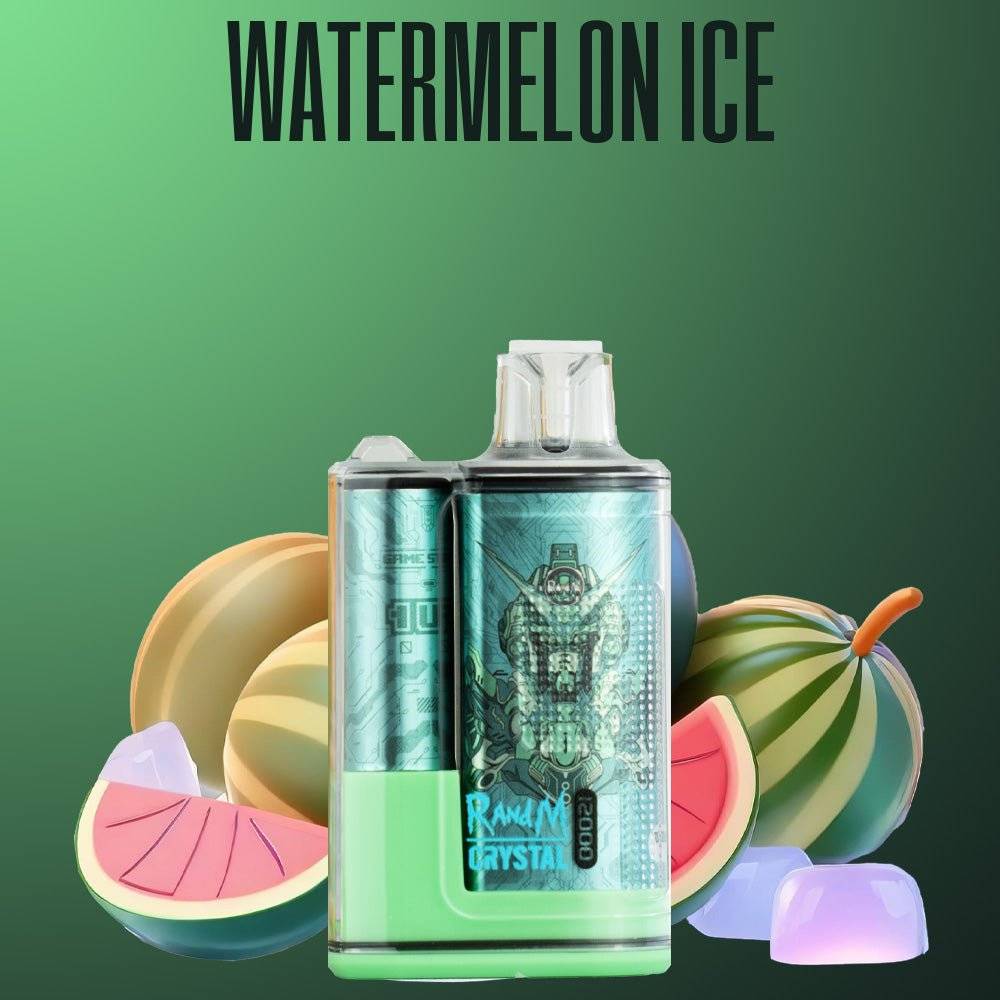RandM Fumot Vape 12000 Watermelon Ice – Einweg E-Zigarette mit 12000 Zügen, LED-Display underfrischend Mix aus Wassermelone und Ice