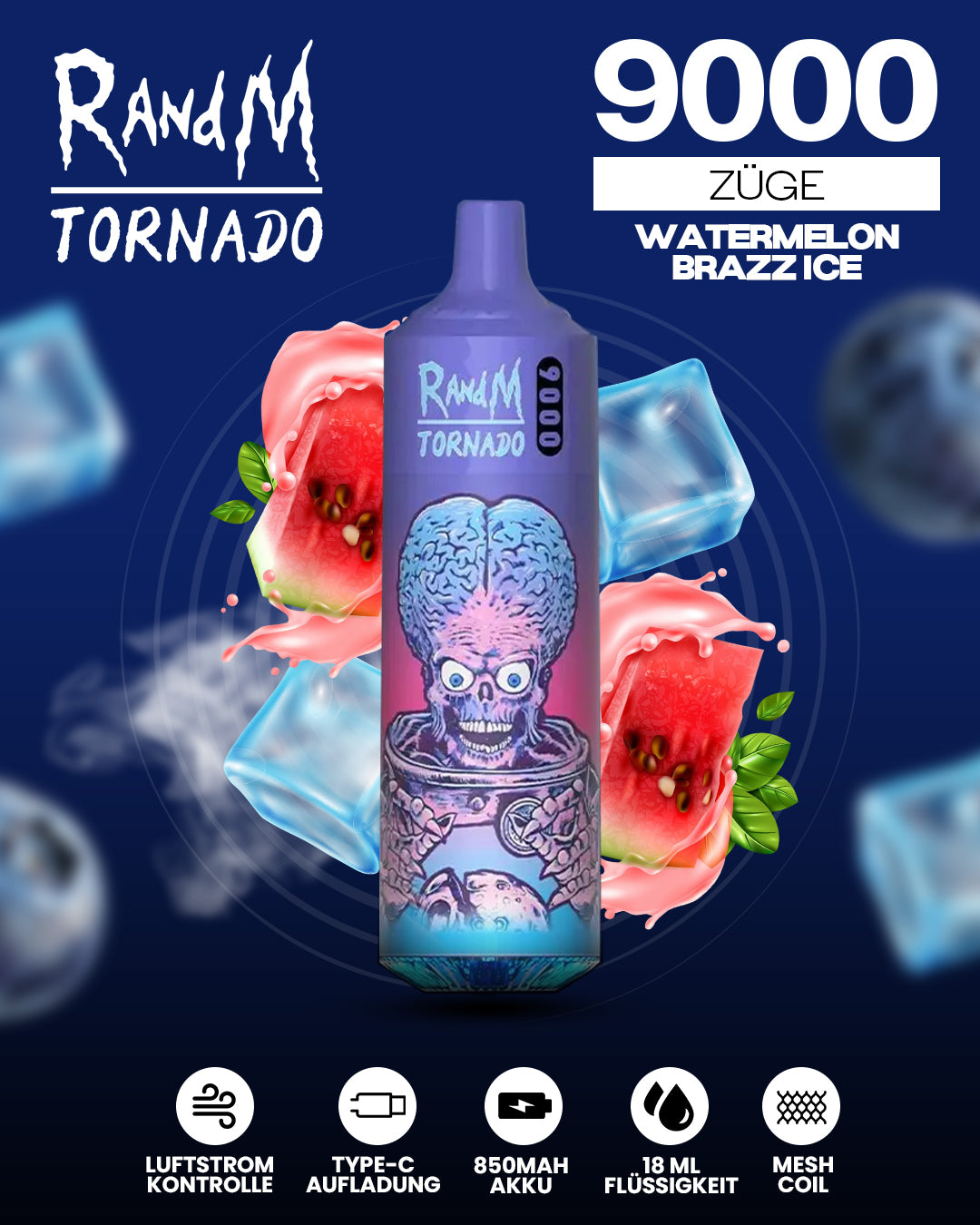 RandM Tornado 9000 Vapes - RandM Tornado Vapes - Offizieller Shop DE