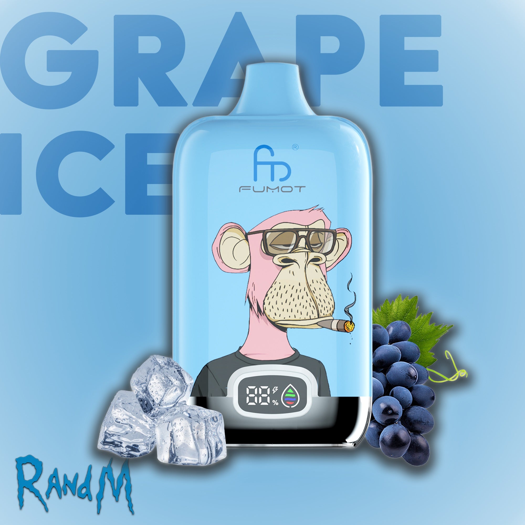 RandM_Tornado_12000_Grape_Ice_E-Liquid_mit_Digital_Display