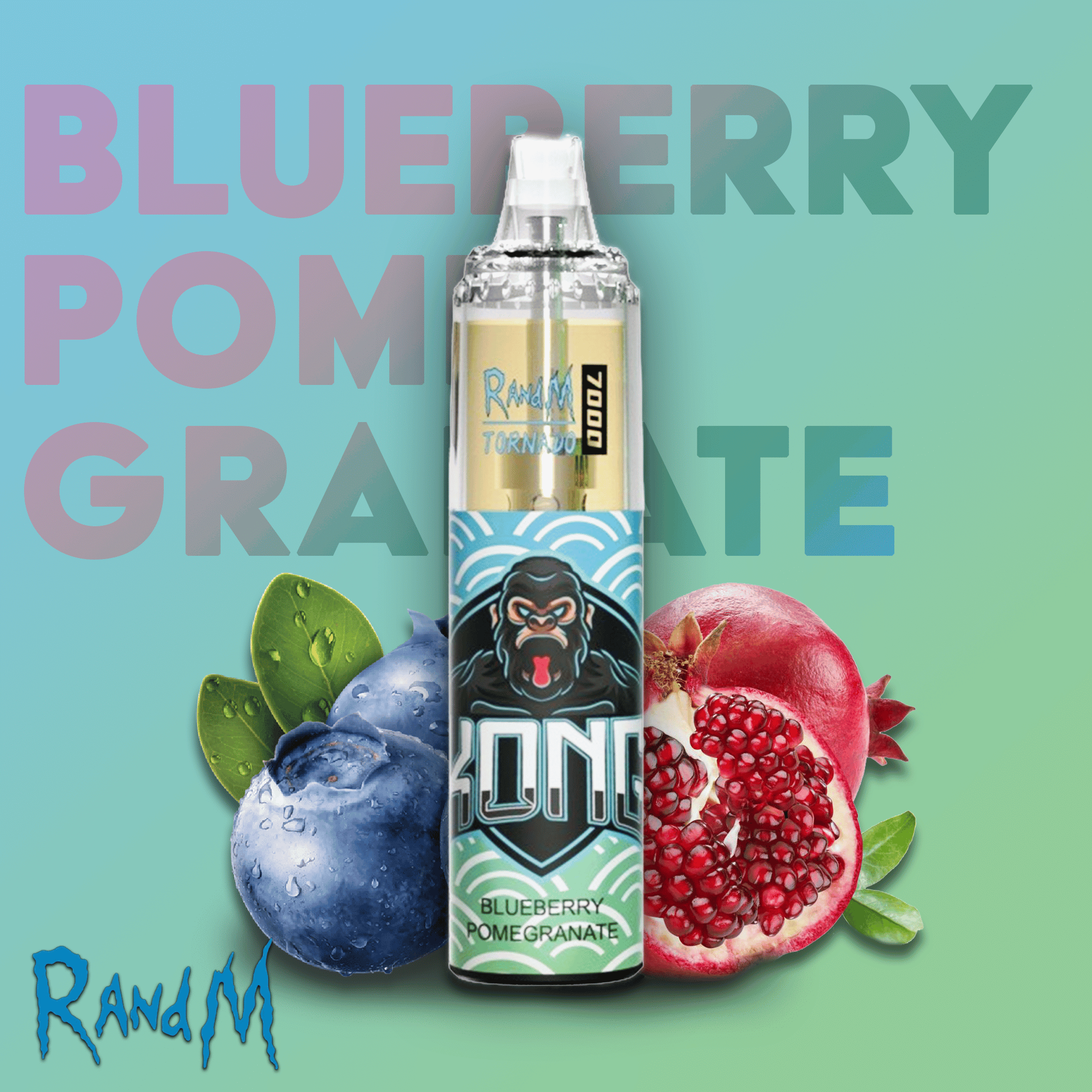 RandM Tornado Vape 7000 Blueberry Pomegranate E-Liquid
