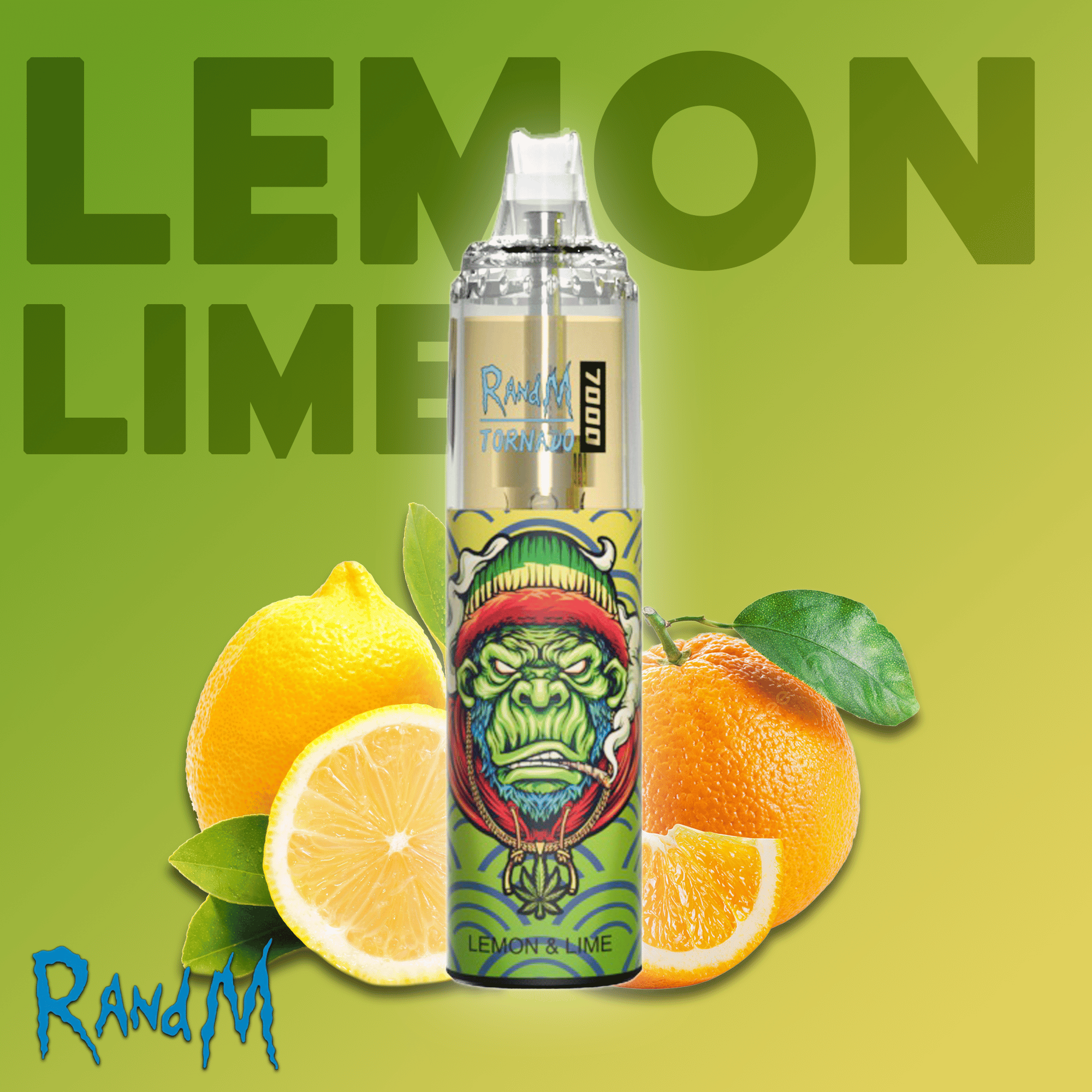RandM Tornado Vape 7000 Lemon Lime E-Liquid
