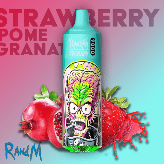 RandM Tornado Vape 9000 Strawberry Pomegranate E-Liquid