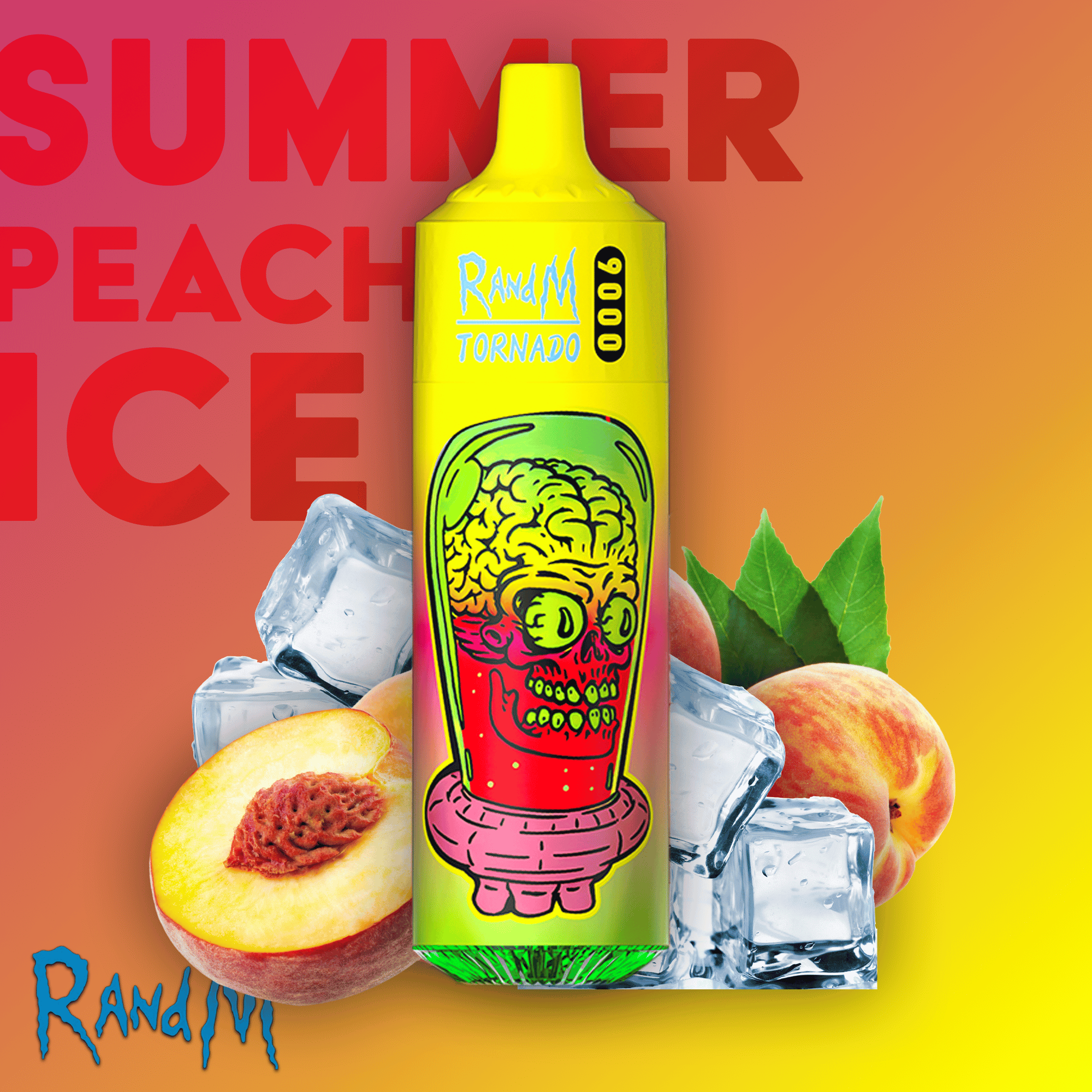 RandM Tornado Vape 9000 Summer Peach Ice E-Liquid
