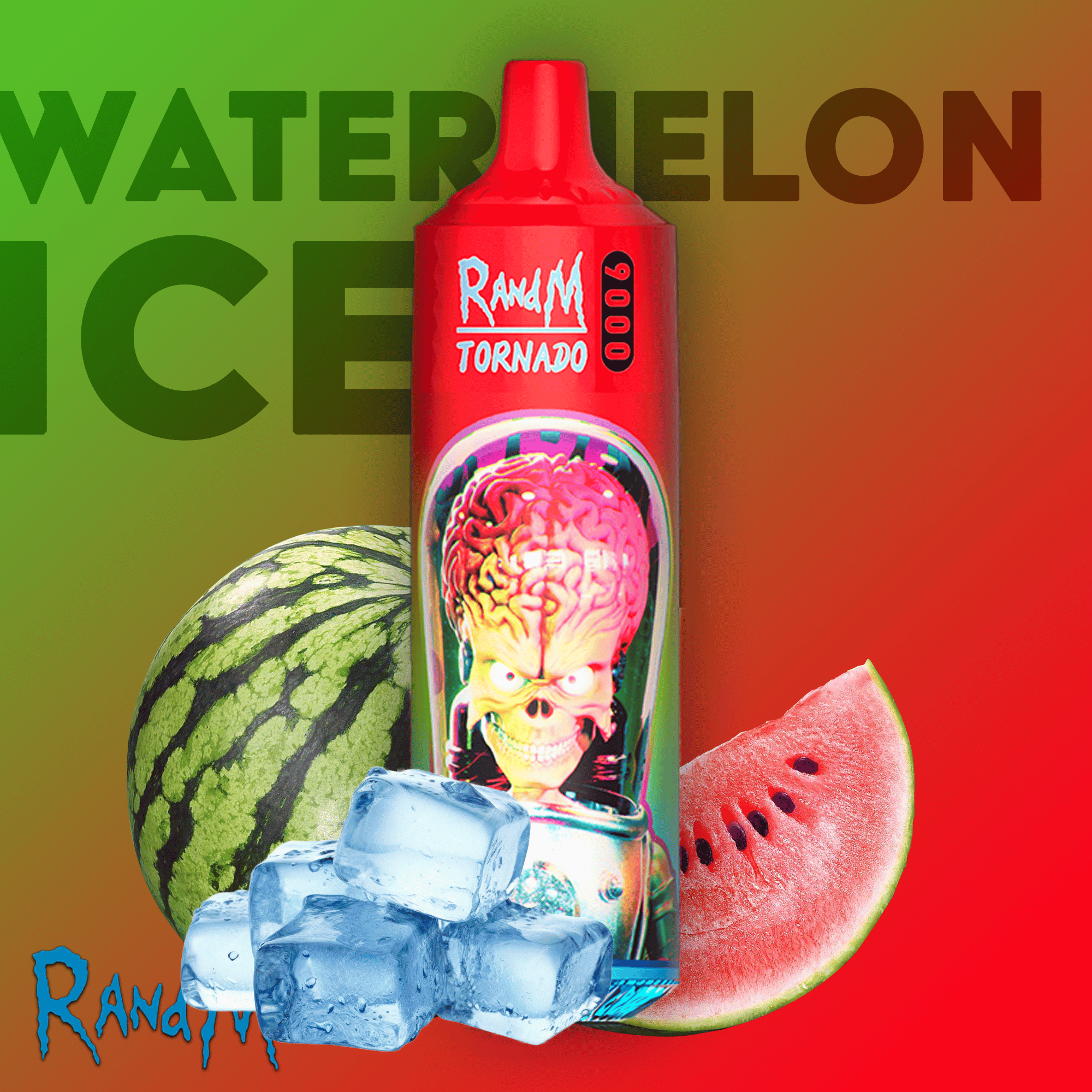 RandM Tornado Vape 9000 Watermelon Ice E-Liquid