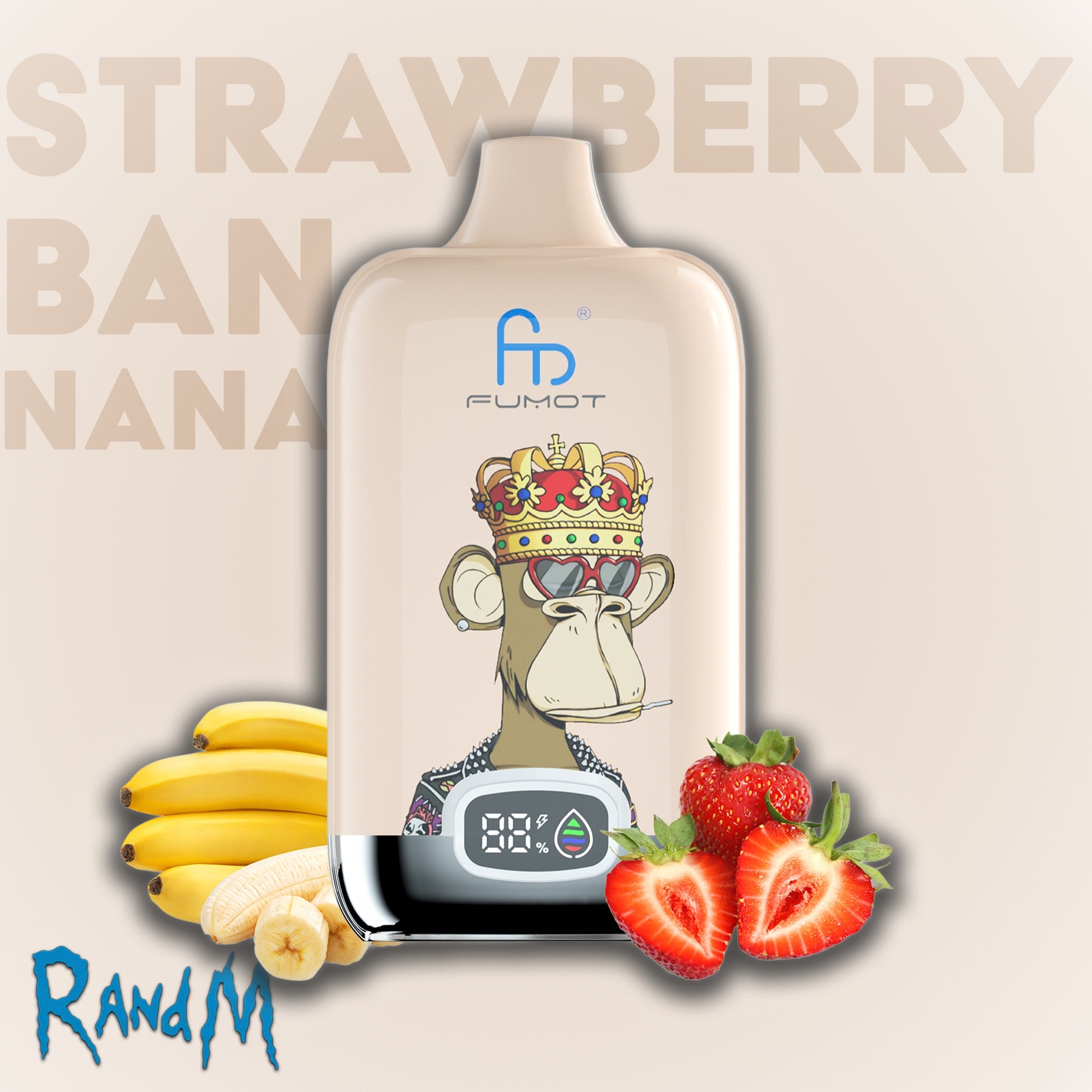 RandM_Tornado_Vape_12000_Strawberry_Banana_digital_Anzeige