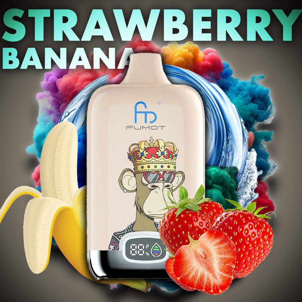 RandM Tornado 12000 - Strawberry Banana Einweg-Vape mit 12.000 Zügen und cremig-süßer Erdbeer-Bananen-Geschmackskombination für ein langanhaltendes Dampferlebnis.