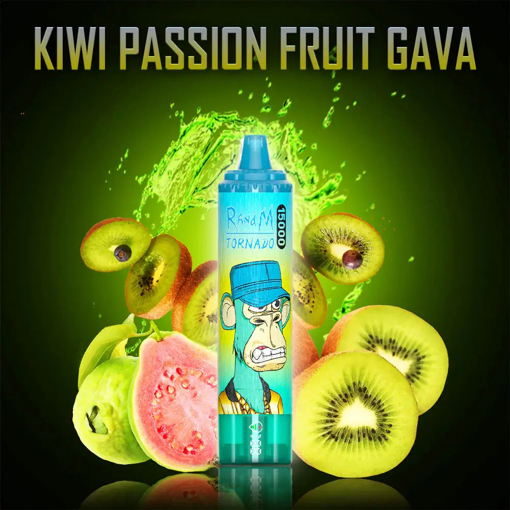 Randm Tornado Vape 15000 Züge Kiwi Passionfruit Guava Liquid