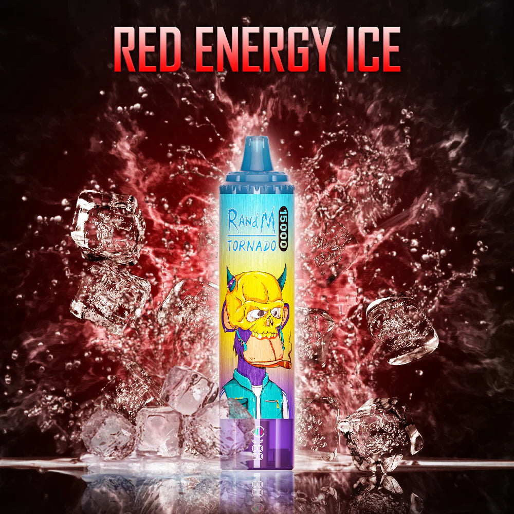 RandM Tornado 15000 – Red Energy Ice