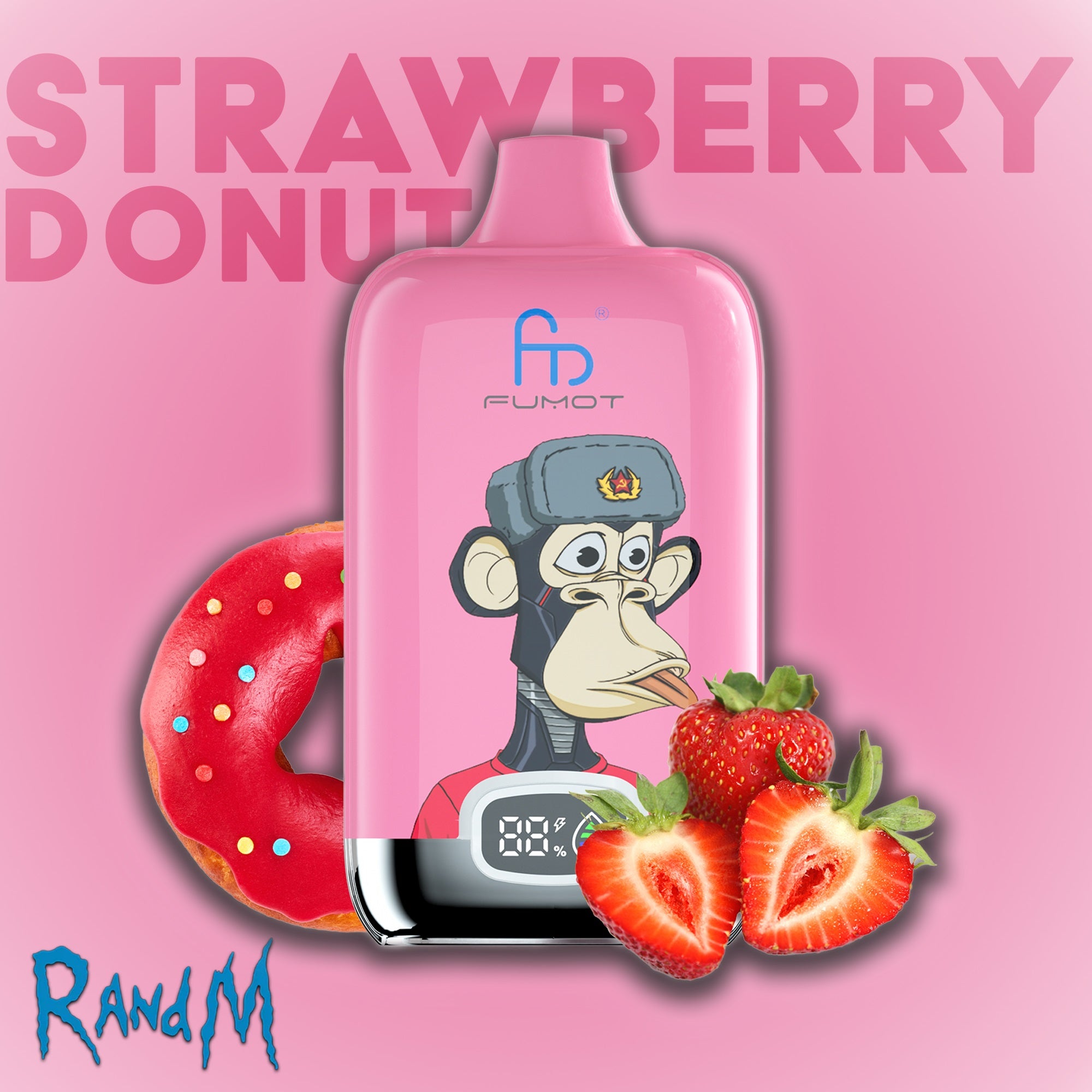 randm_tornado_vape_12000_Strawberry_Donut_digitale_Anzeige